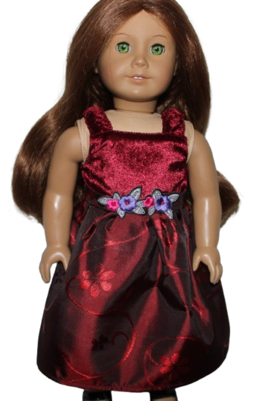 Burgundy Party Dress