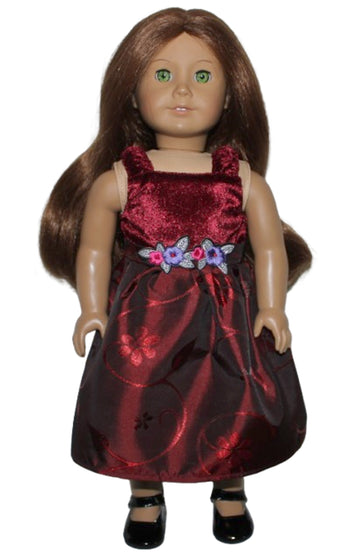 Burgundy Party Dress