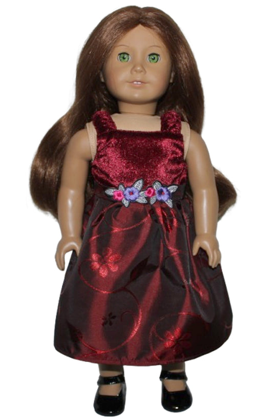 Burgundy Party Dress