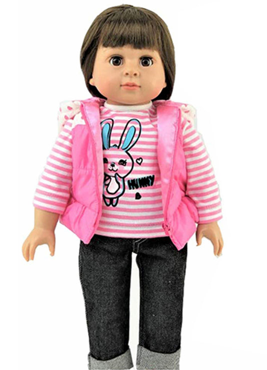 Bunny Vest & Jeans Set