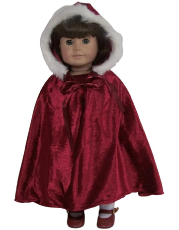 Burgundy Velour Cape