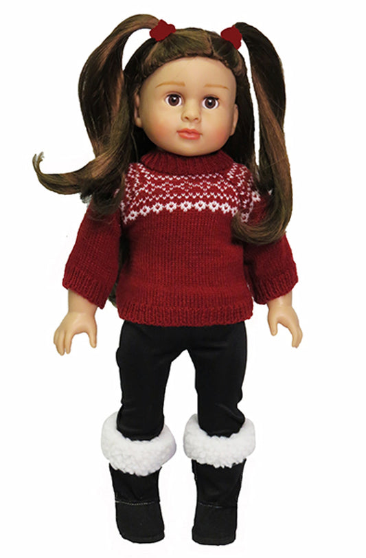 Burgundy Sweater Set
