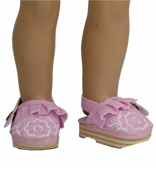 Pink Canvas Clogs