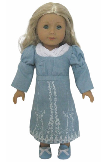 Caroline's Blue Empire Waist Dress