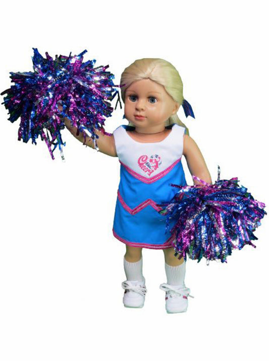 Blue & Pink Cheerleader Set