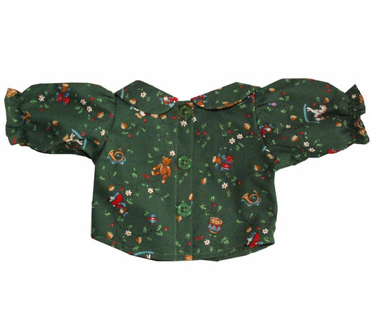 Green Christmas Blouse