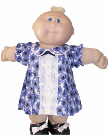 Pleated Dress w/Eyelet Trim