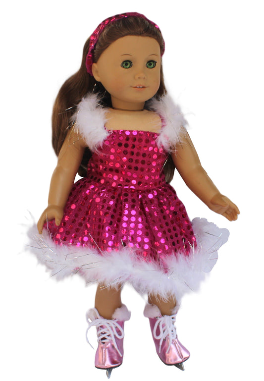 Dark Pink Skating Dress