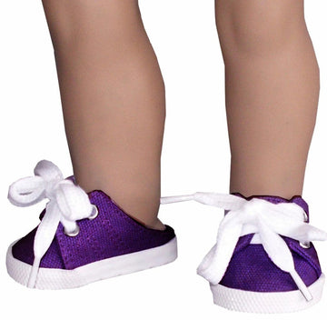 Dark Purple Slip-On Sneakers