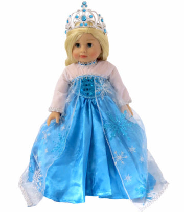 Elsa’s Frozen Dress w/ Tiara