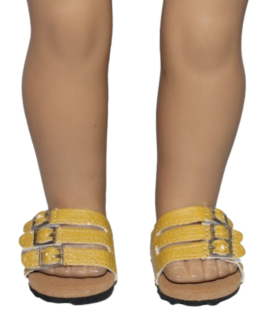 Yellow Tan Euro Sandals