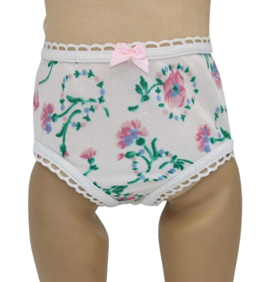 Teal Floral Panties