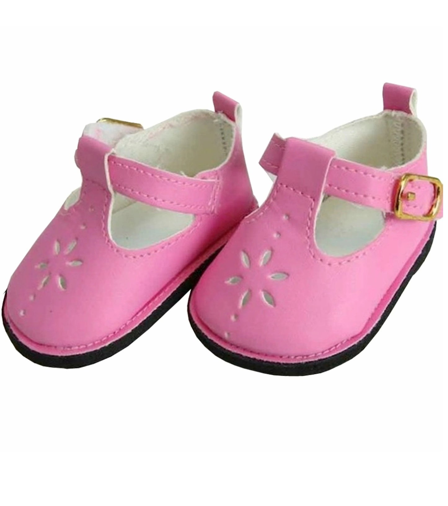Pink Flower Mary Janes