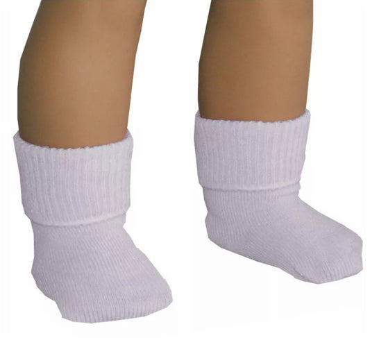 Fold-Over Socks - Pale Purple
