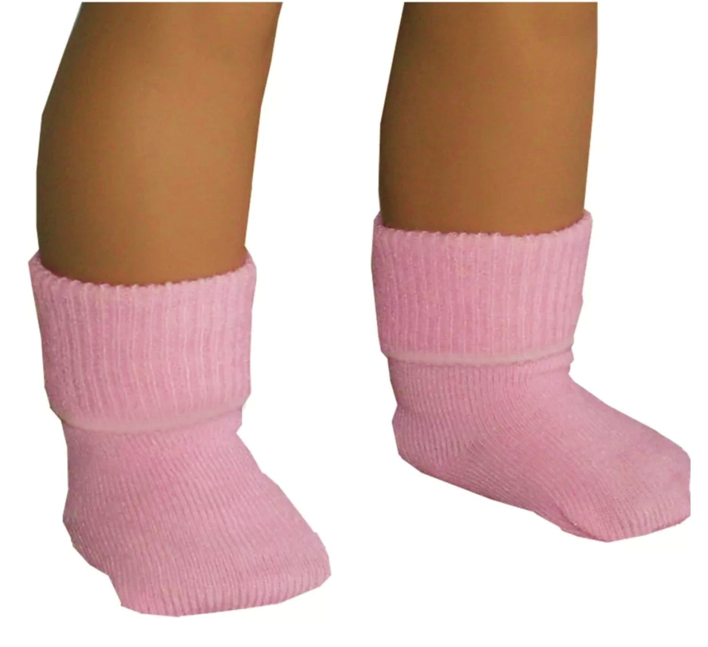 Fold-Over Socks - Pink