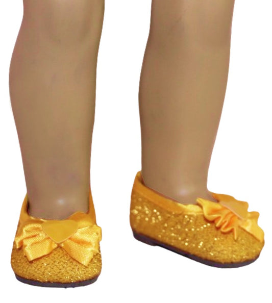 Gold Glitter Flats
