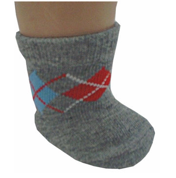 Gray Argyle Socks