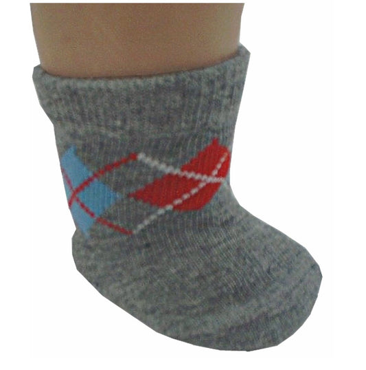 Gray Argyle Socks