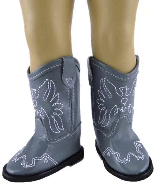 Gray Cowboy Boots