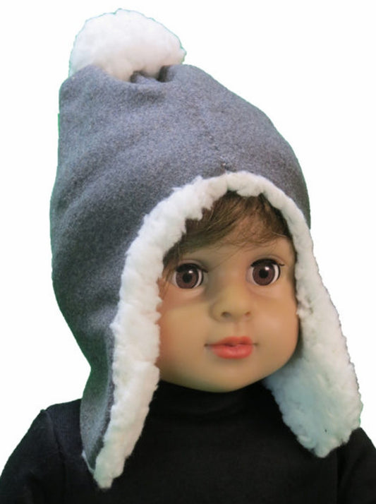 Gray Fleece Hat