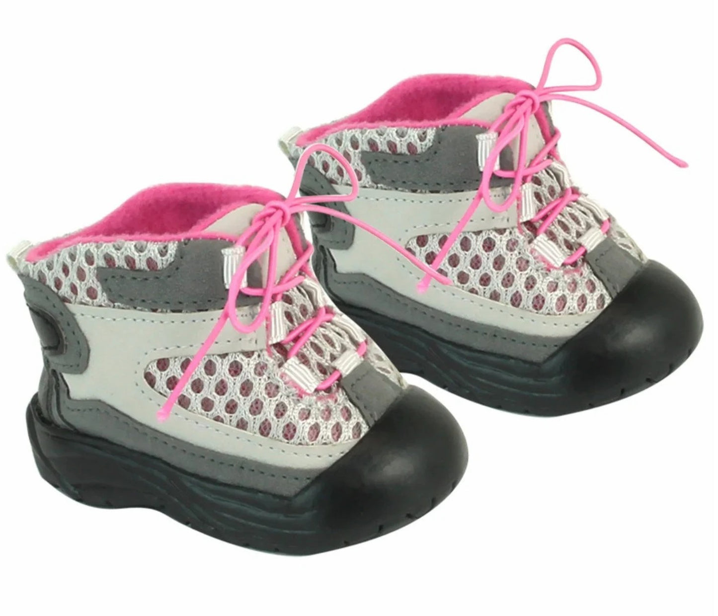 Gray & Pink Hiking Boots