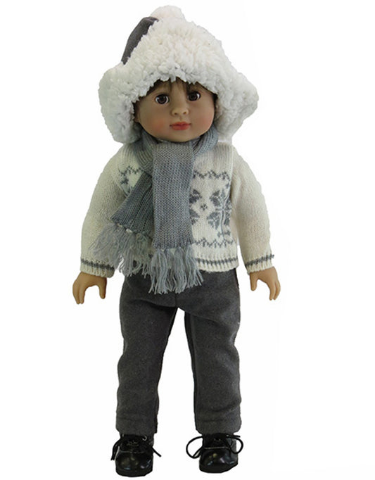 Gray Winter Sweater Set