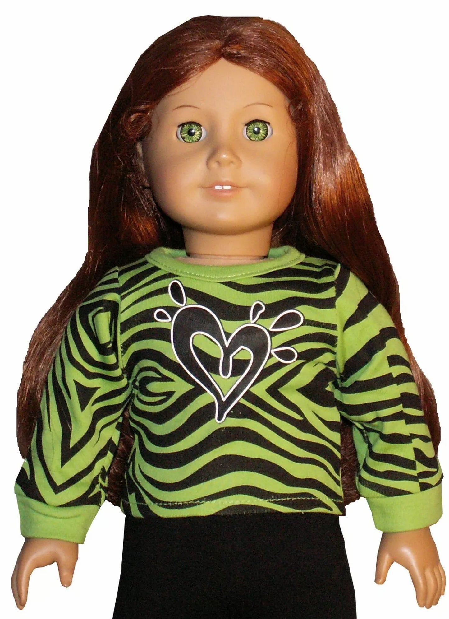 Green Zebra Heart Tee