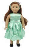 Light Green Satin Dress & Jacket