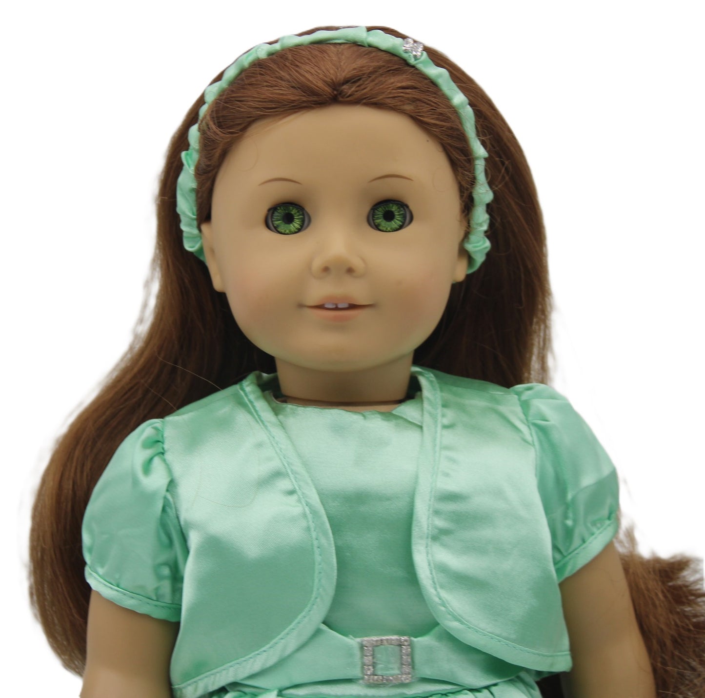 Light Green Satin Dress & Jacket
