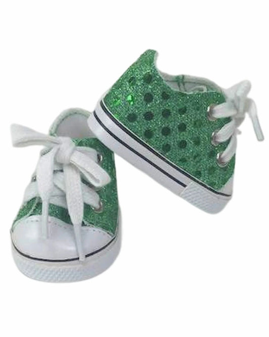 Green Sequin Sneakers