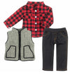 Herringbone Vest Shirt & Jeans