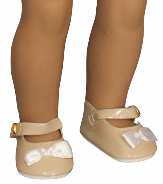 Khaki Creme Mary Janes