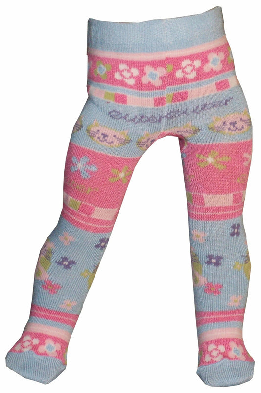 Pink & Blue Cat Tights