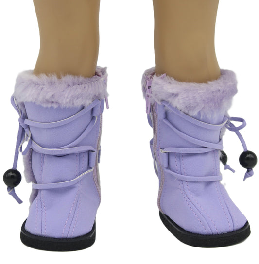 Lavender Suede Boots