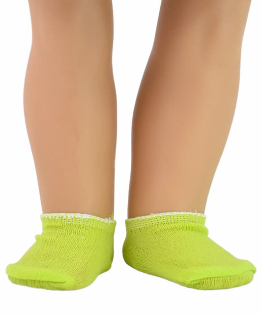Lime Green Ankle Socks