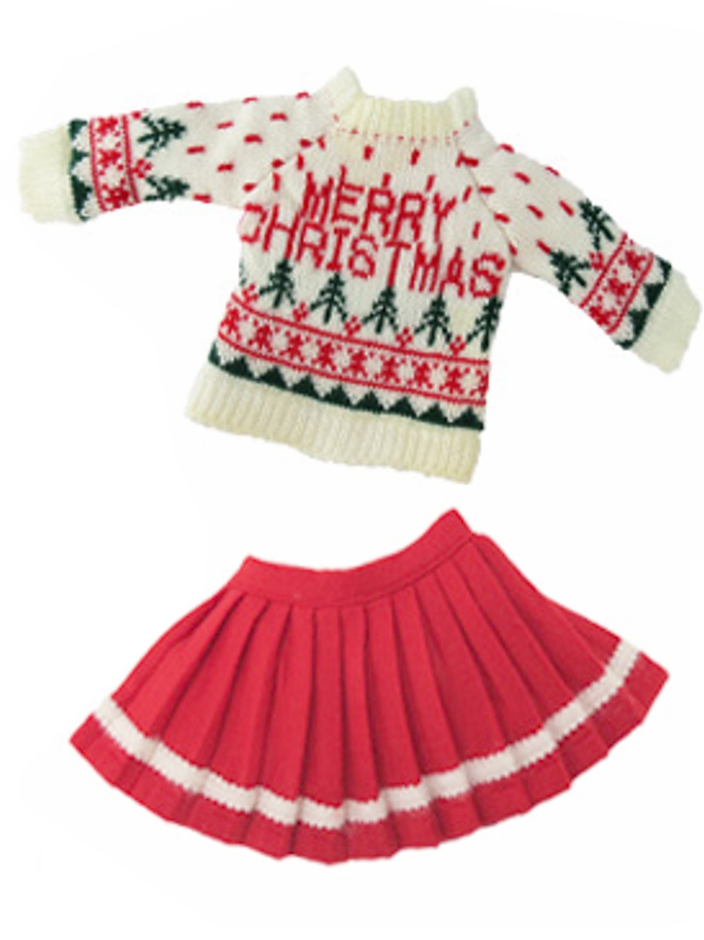 Merry Christmas Sweater & Skirt