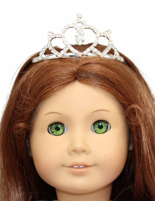 Metal Rhinestone Heart Tiara