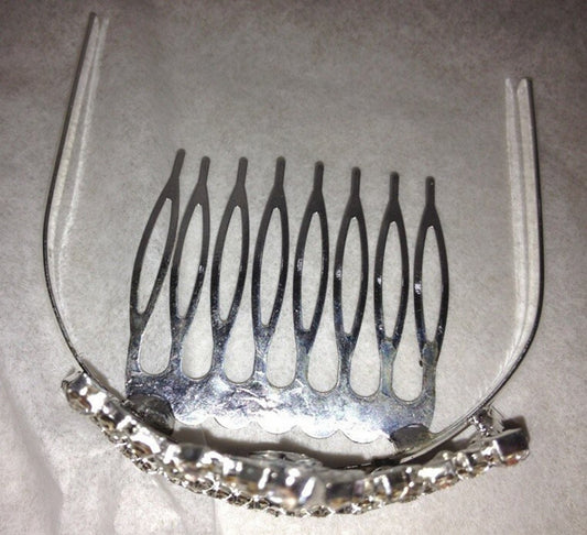 Metal Rhinestone Heart Tiara