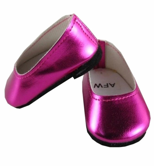 Pink Metallic Flats