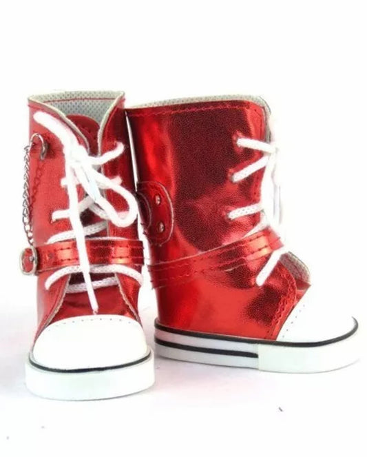 Metallic Red High Tops