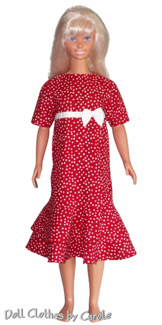 Flounced Skirt Dress