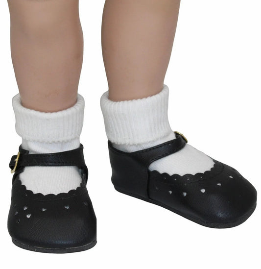 Black Heart Mary Janes