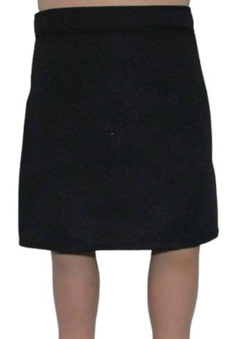 Black Wool Skirt