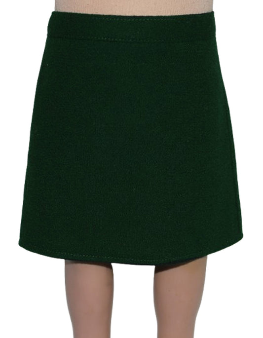Dark Green Wool Skirt