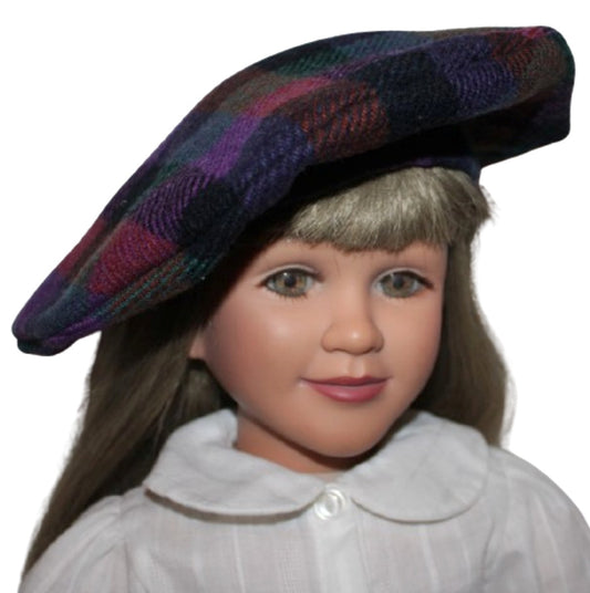 Wool Plaid Beret