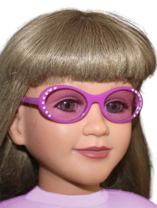 Purple Rhinestone Sunglasses
