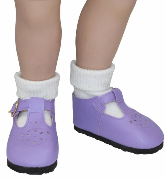 Purple T-Strap Dress Shoes