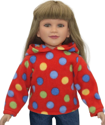 Red Polka Dot Hoodie
