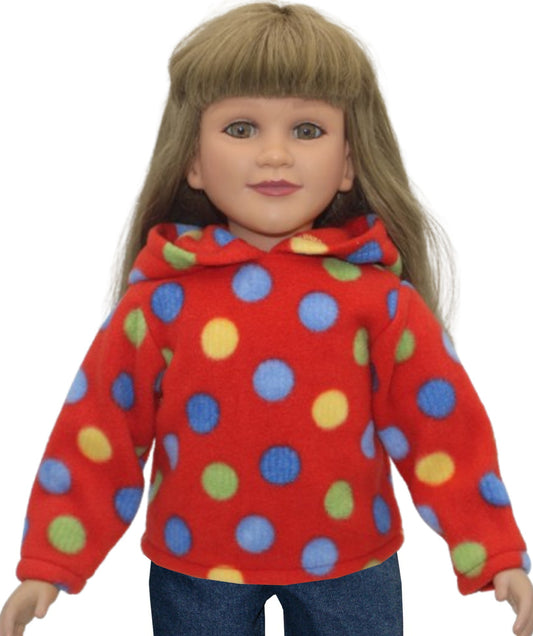 Red Polka Dot Hoodie