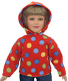 Red Polka Dot Hoodie